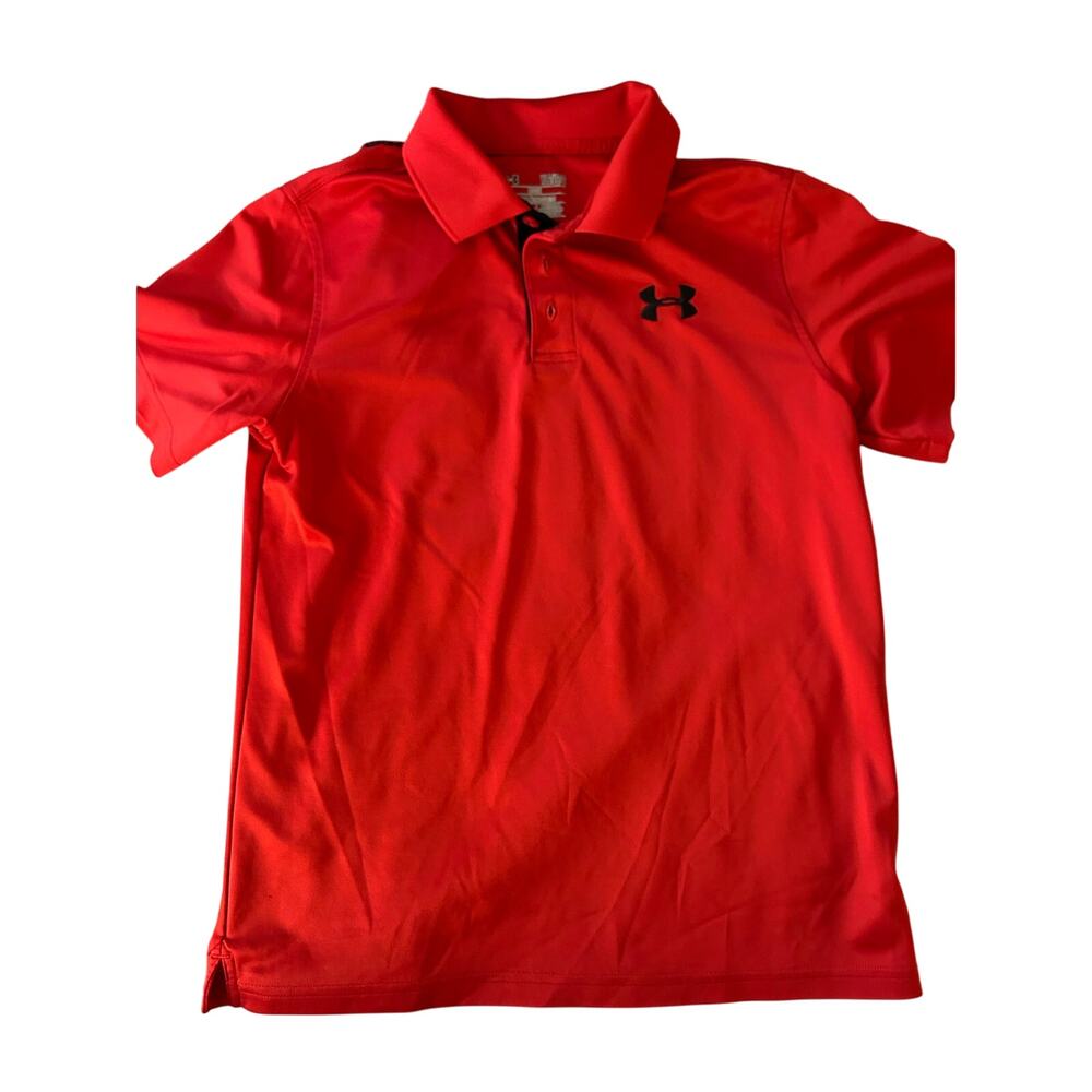 Under Armour Red Polo Shirt size large